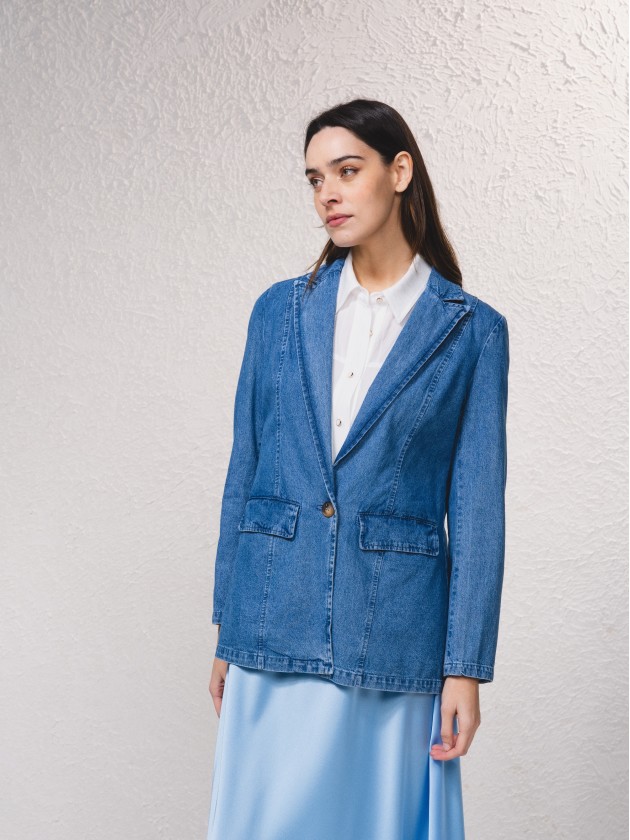 Blazer basique en jean