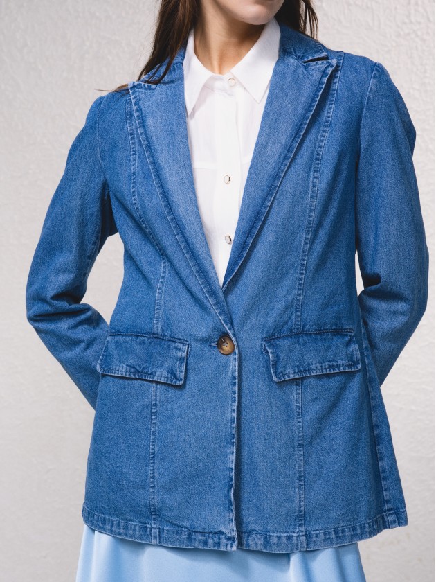 Blazer basique en jean