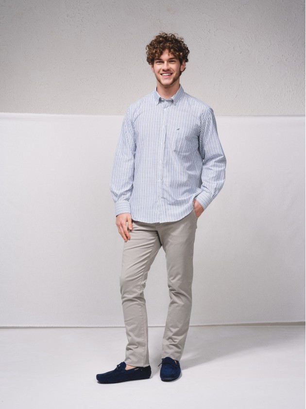 Chemise raye