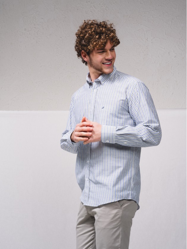 Chemise raye