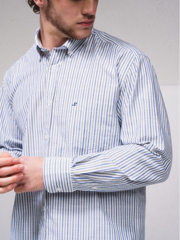 Chemise raye