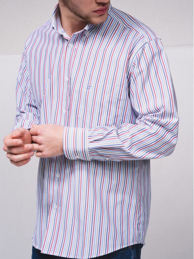 Chemise raye