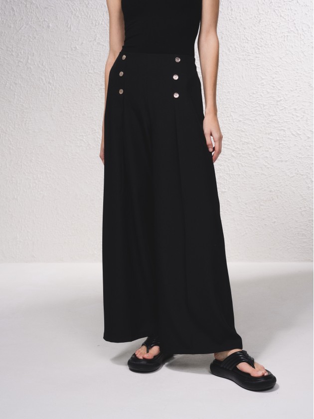 Pantalon large avec pinces