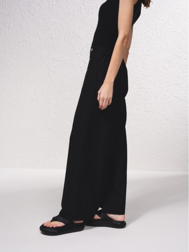 Pantalon large avec pinces