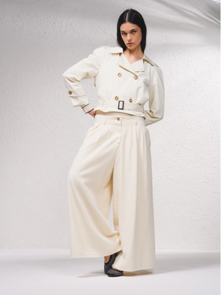 Gabardine curta