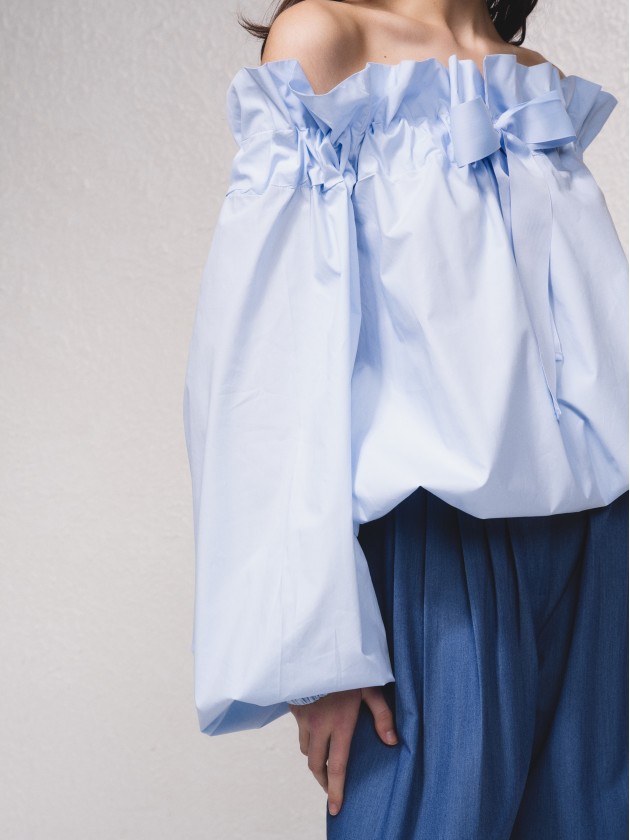Blusa manga comprida abalonada