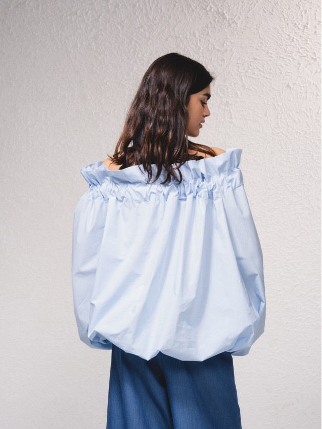 Blusa manga comprida abalonada
