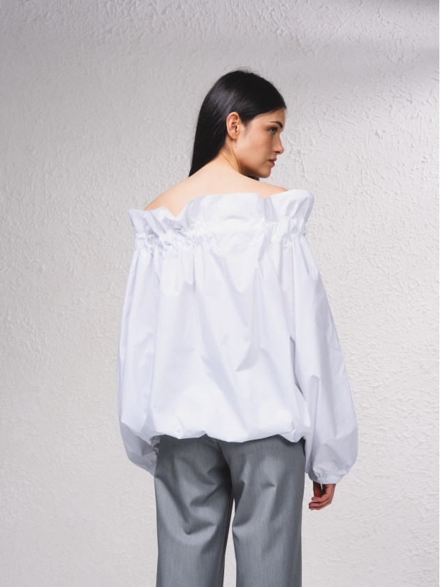 Blusa manga comprida abalonada