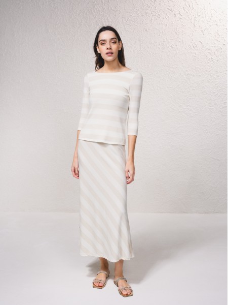 Camisola malha riscas