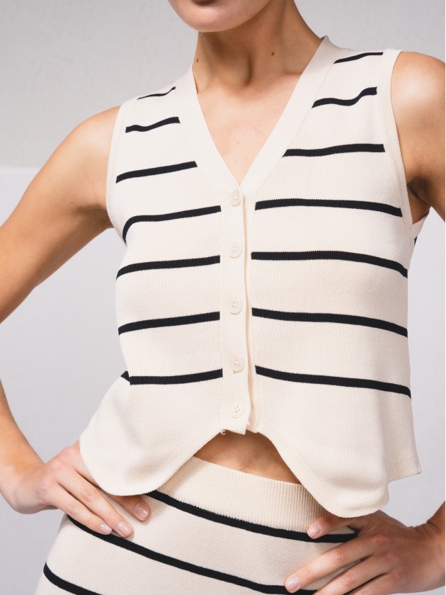 Conjunto saia e top de malha