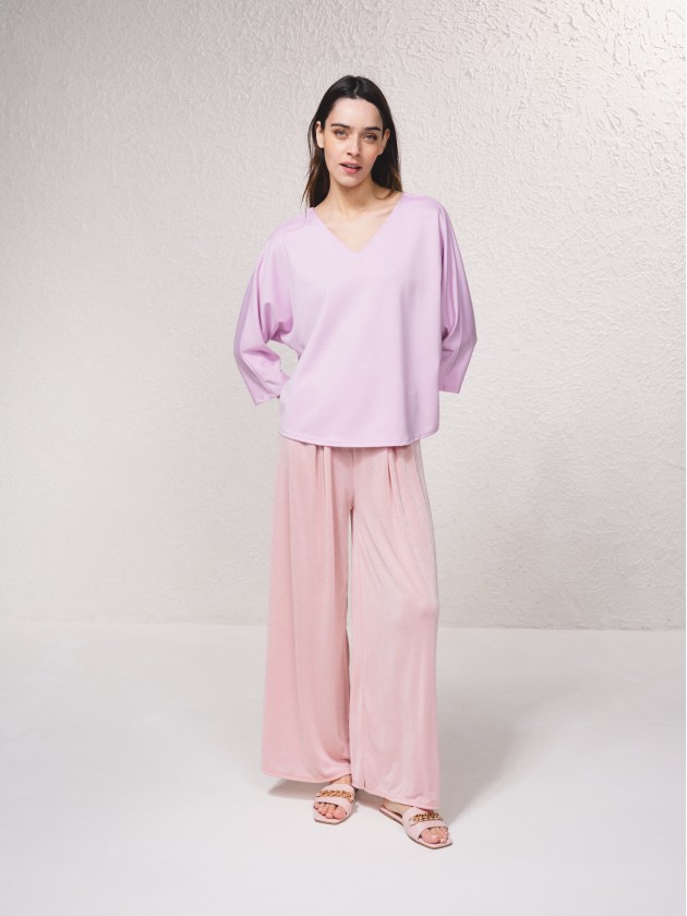 Blusa com lao nas costas