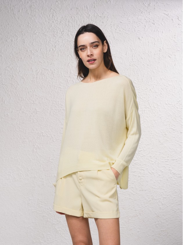 Camisola de malha oversize