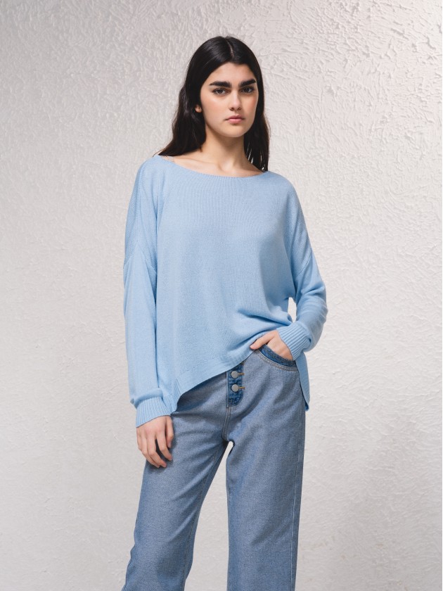 Camisola de malha oversize