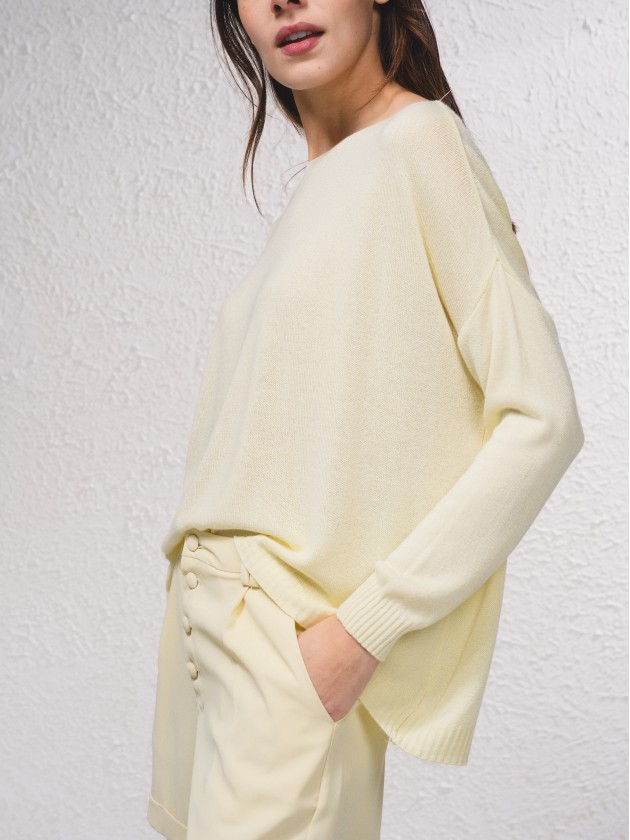 Camisola de malha oversize