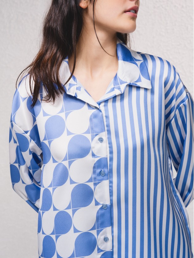 Camisa oversize com estampado