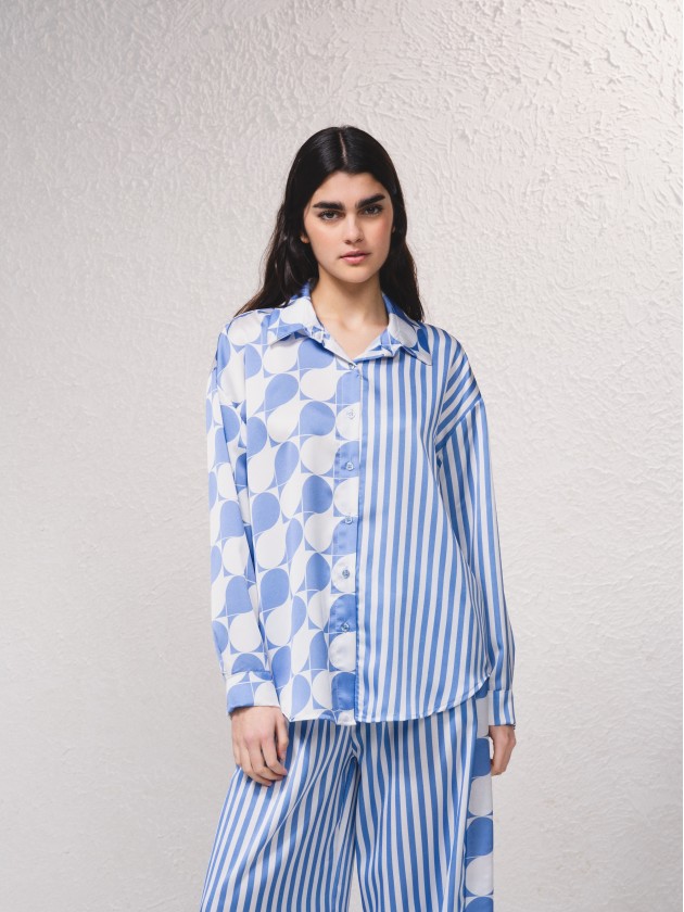Camisa oversize com estampado