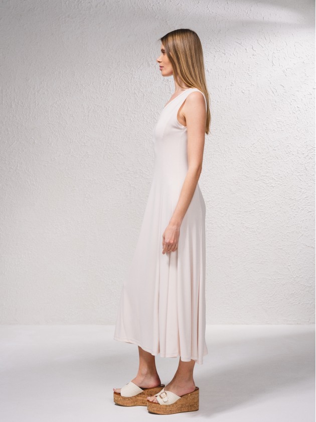 Vestido midi fluido