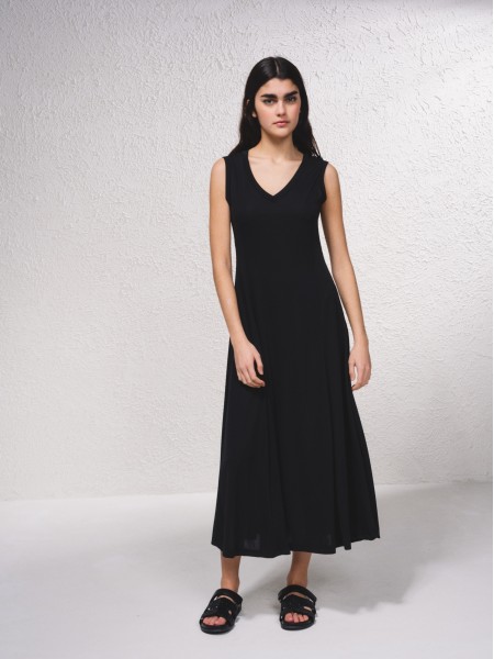 Vestido midi fluido