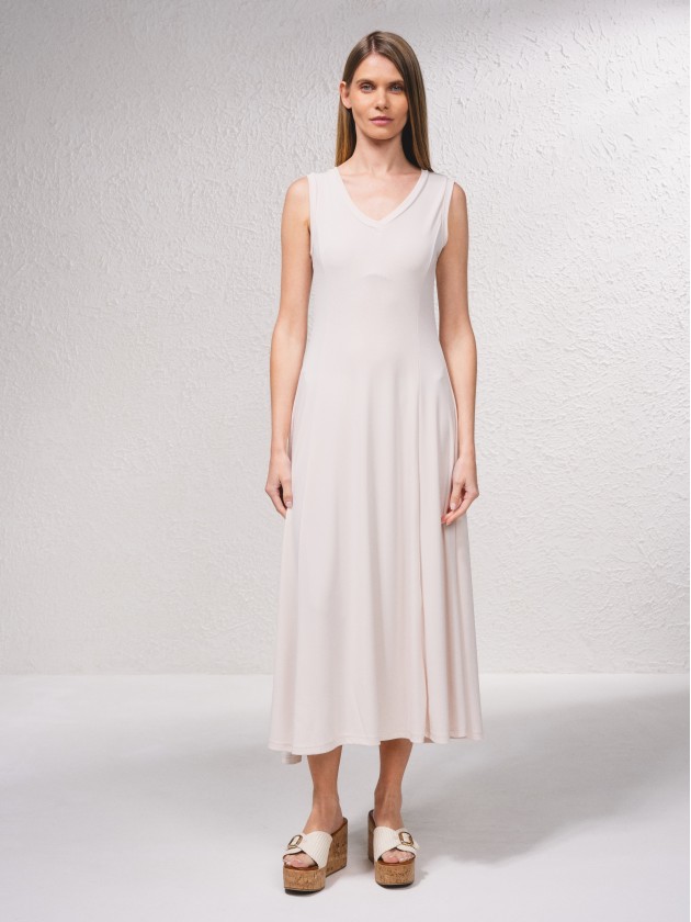 Vestido midi fluido
