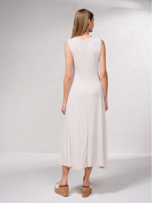 Vestido midi fluido