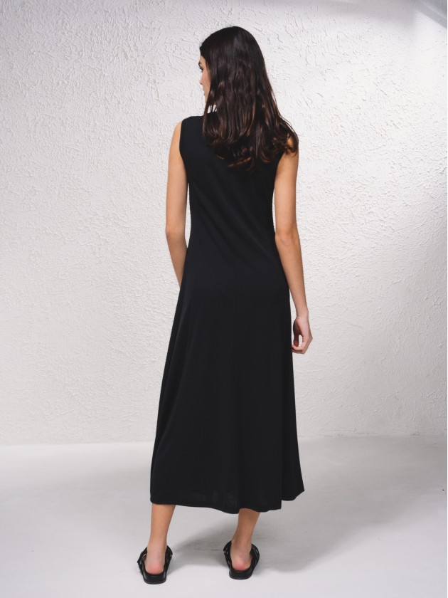 Vestido midi fluido