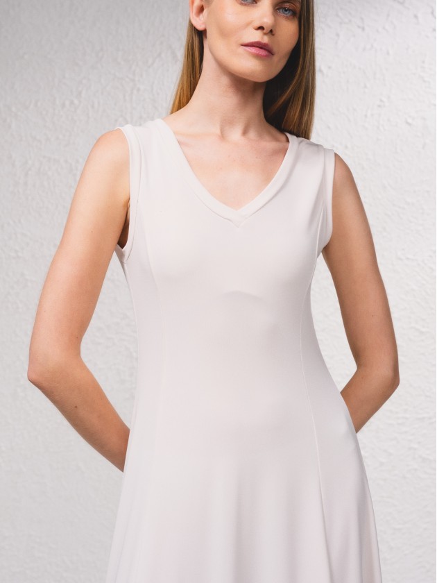 Vestido midi fluido