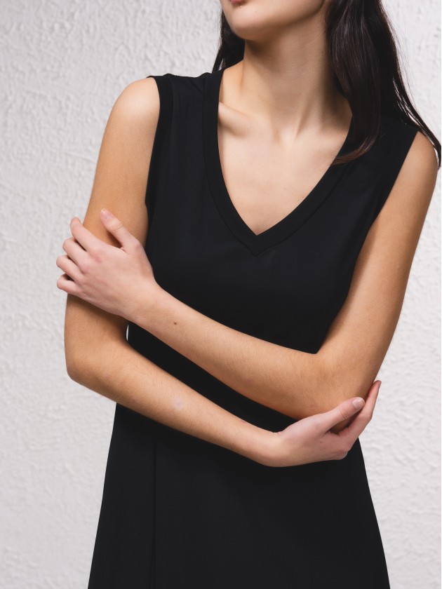 Vestido midi fluido