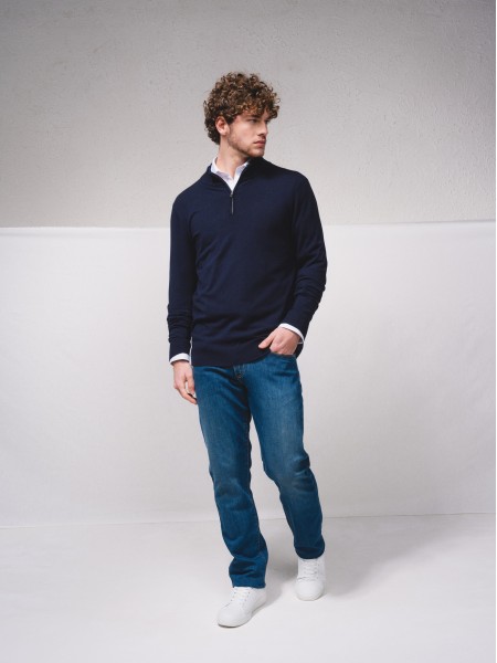 Polo tricot avec zip