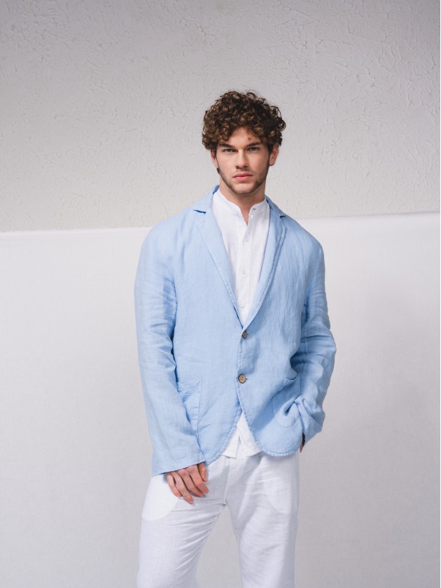 Blazer fato 100% linho