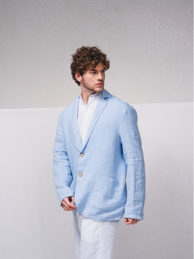 Blazer fato 100% linho