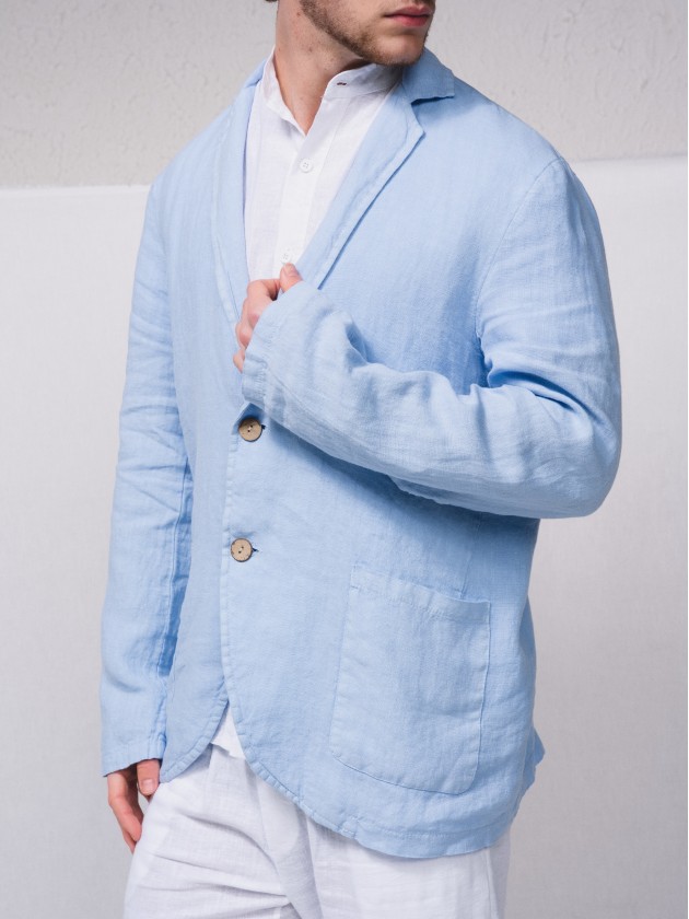 Blazer fato 100% linho