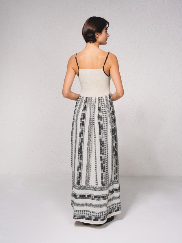 Vestido comprido estampado