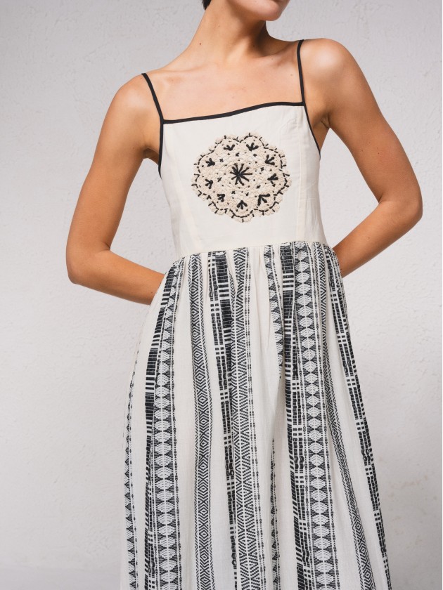 Vestido comprido estampado