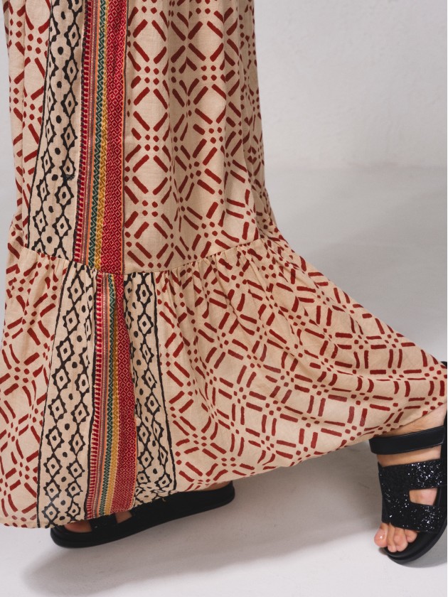 Robe fluide avec imprim
