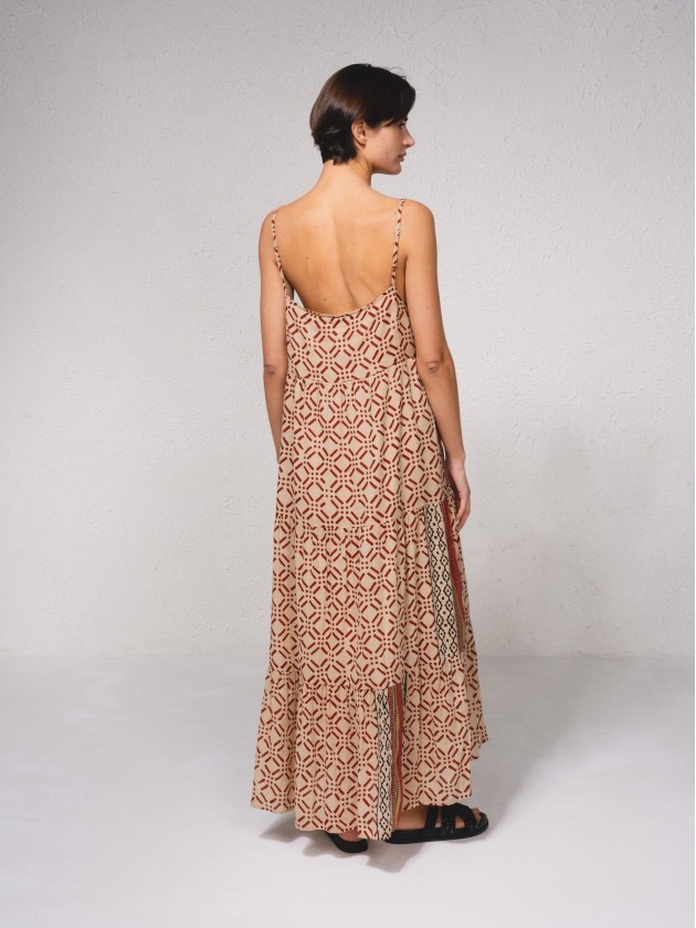 Robe fluide avec imprim