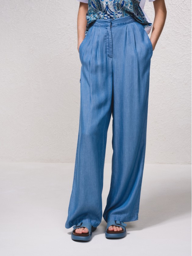 Pantalon fluide en tencel