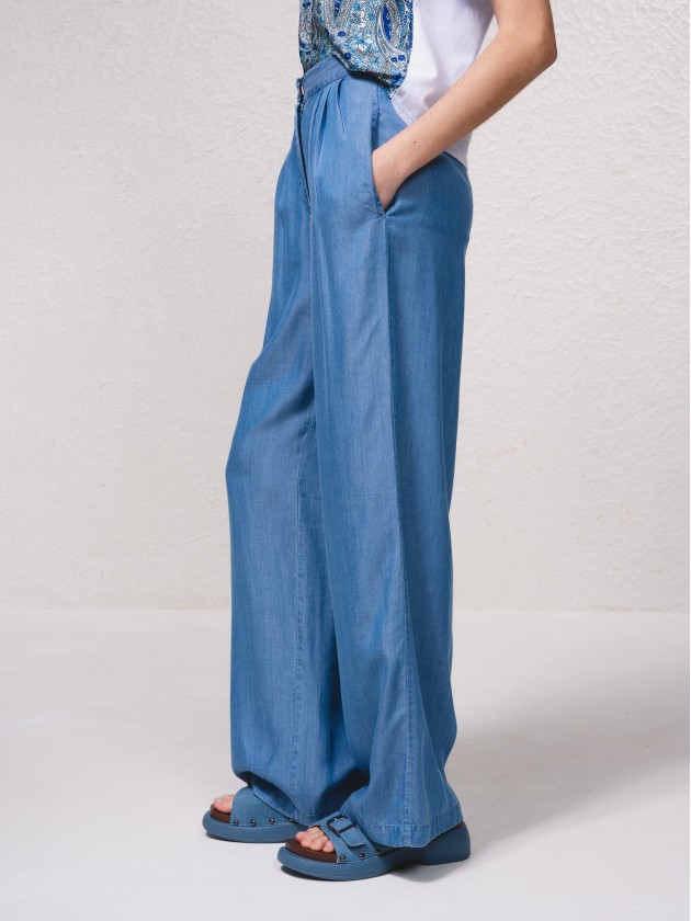 Pantalon fluide en tencel
