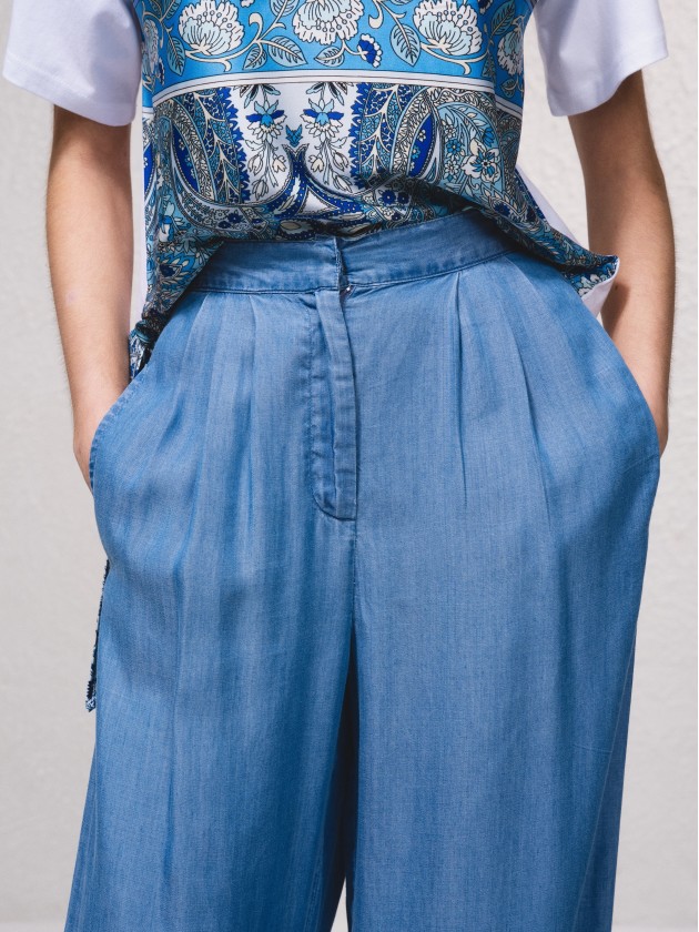 Pantalon fluide en tencel