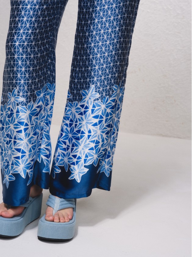 Calas acetinadas estampadas
