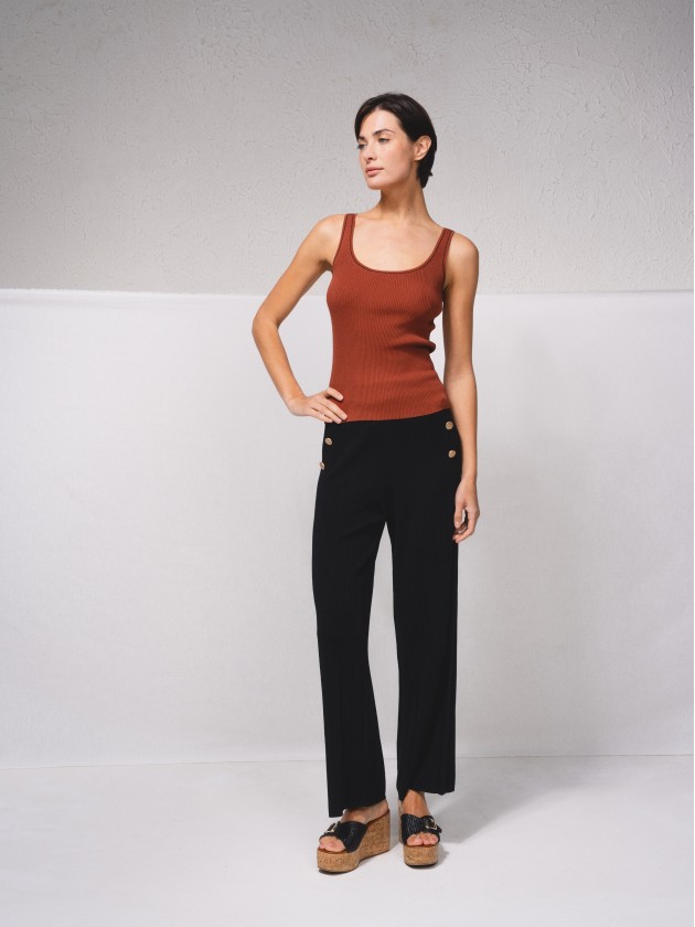 Ribbed knit top