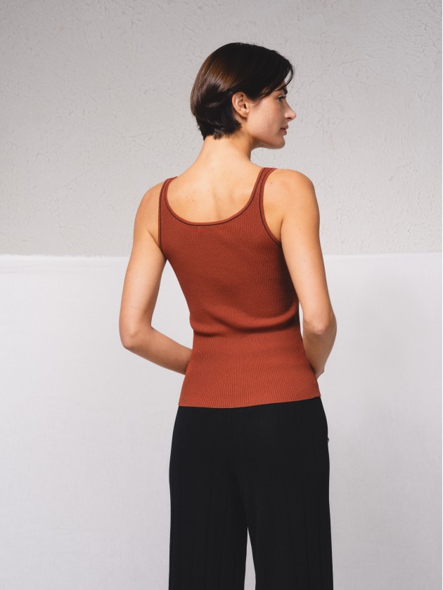 Ribbed knit top