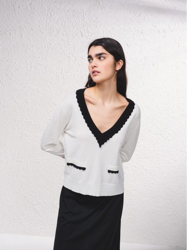 Camisola de malha fina
