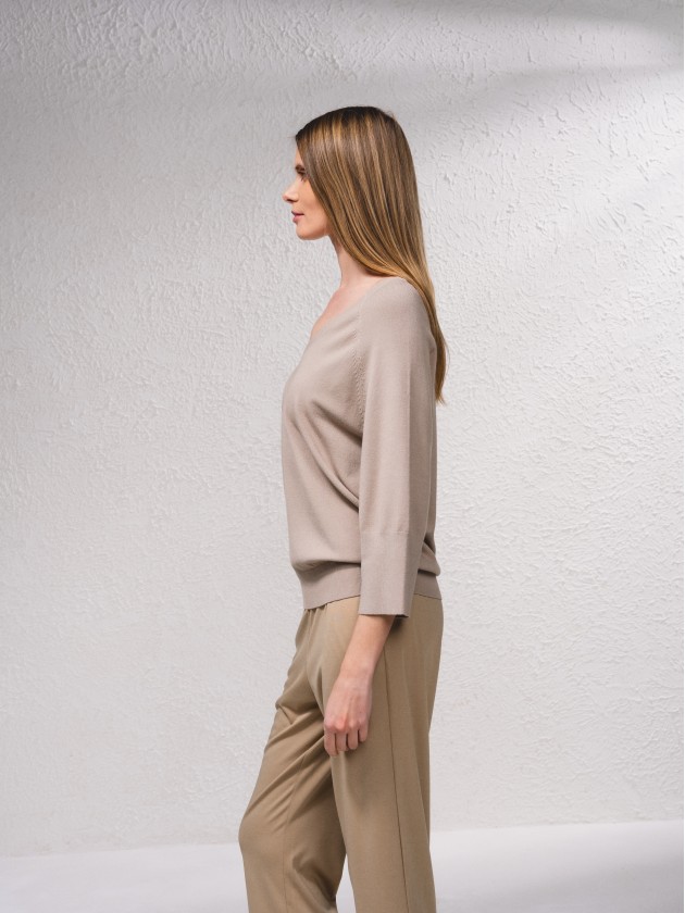 Camisola bsica em malha fina