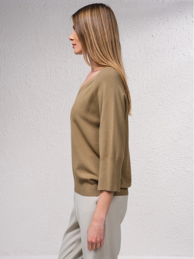 Camisola bsica em malha fina