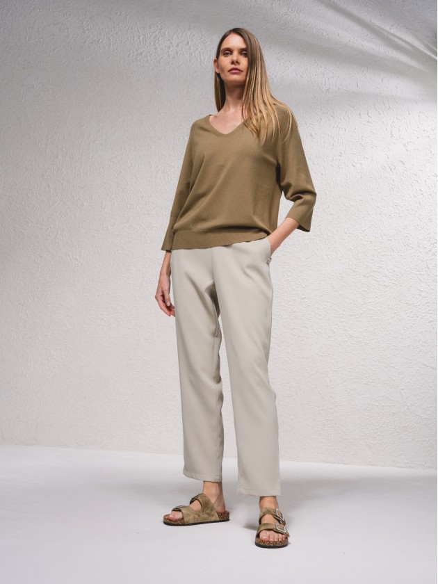 Camisola bsica em malha fina