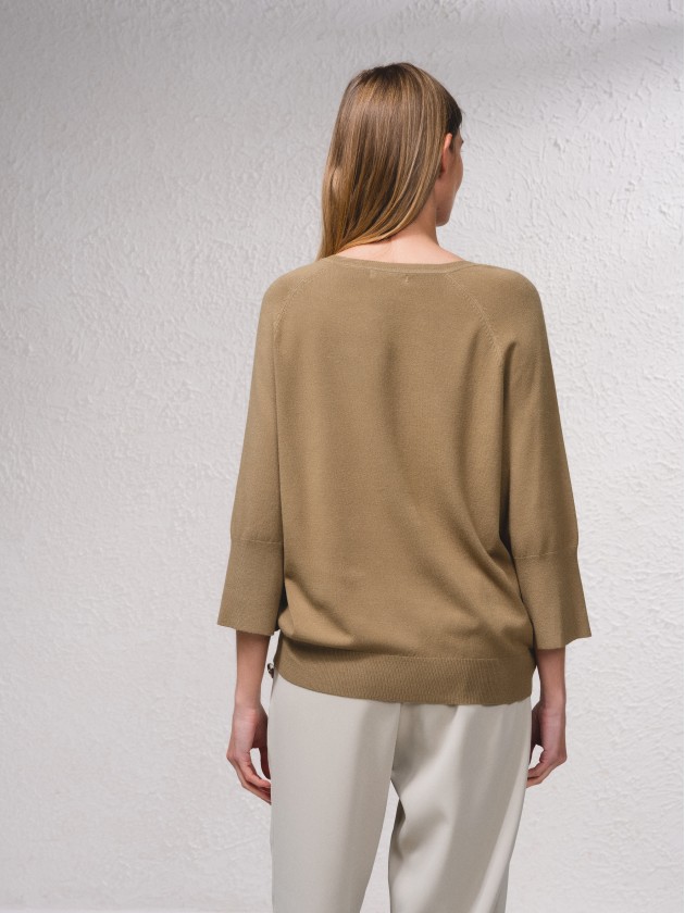 Camisola bsica em malha fina
