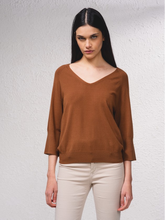 Camisola bsica em malha fina