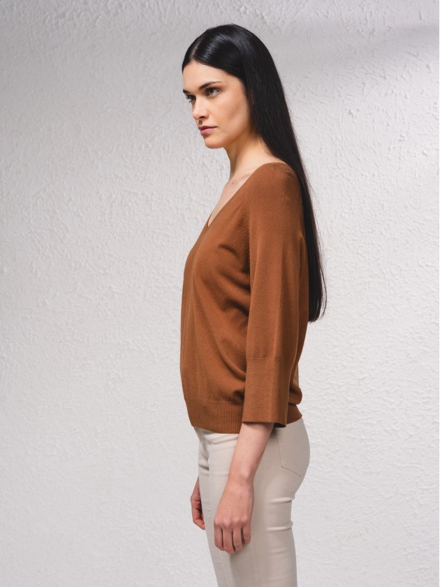 Camisola bsica em malha fina