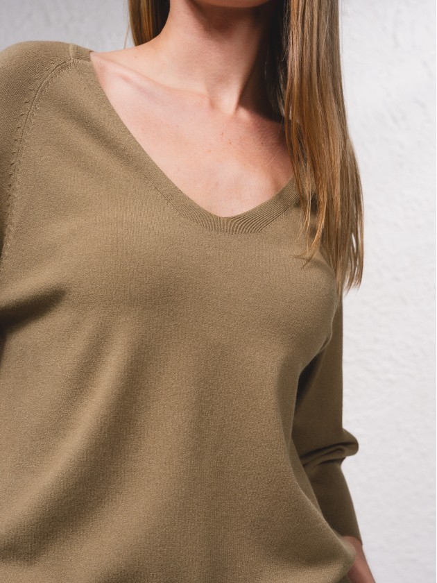 Camisola bsica em malha fina