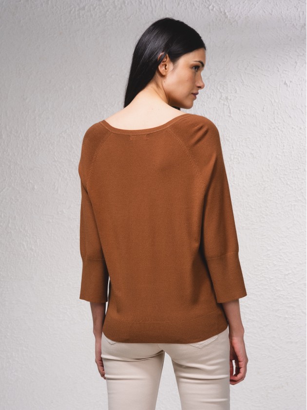 Camisola bsica em malha fina